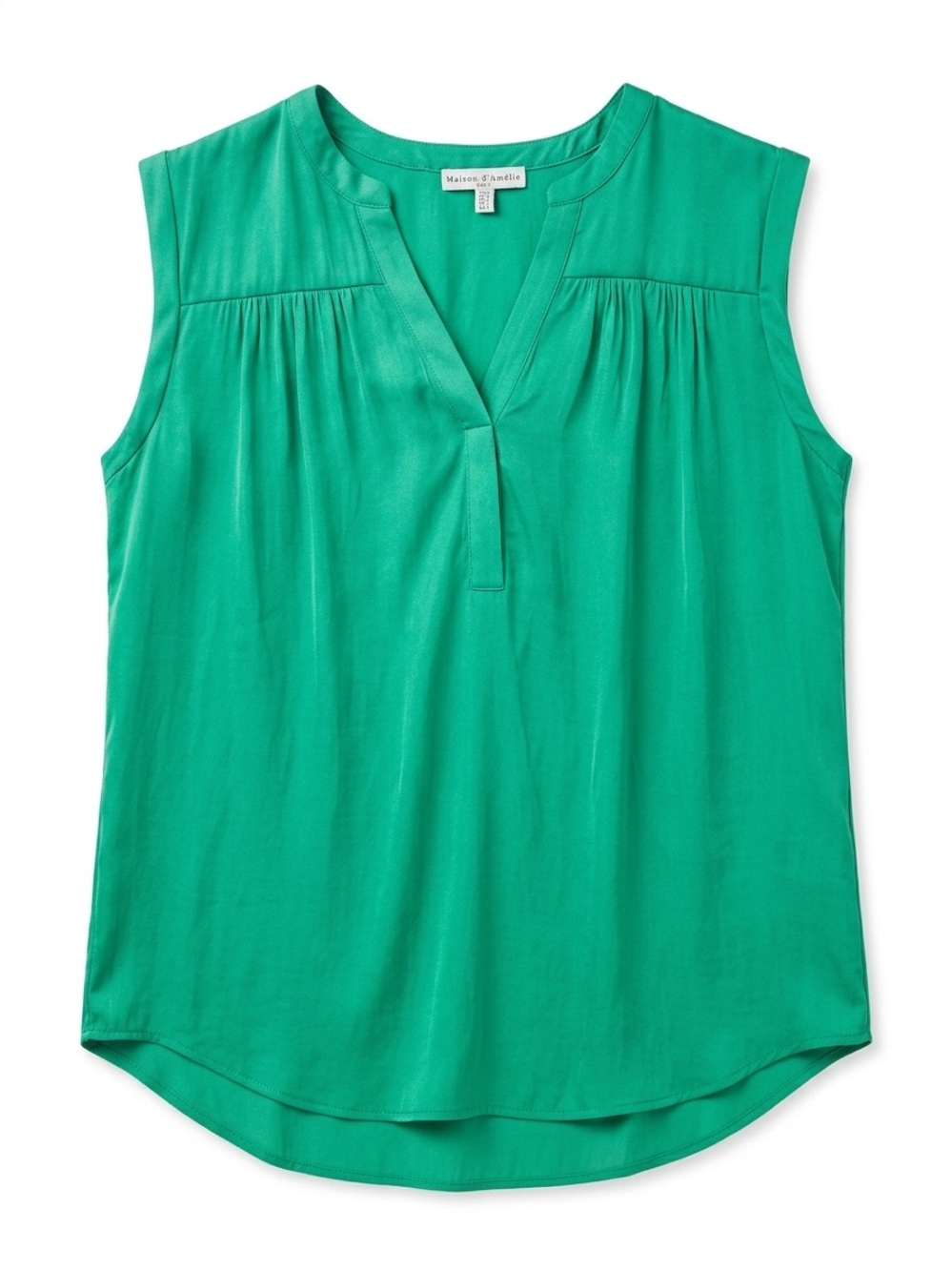 Maison Jules Emerald Green Sleeveless V-Neck Camisole